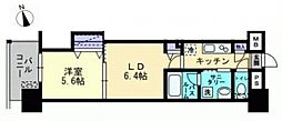 グレースヒルズ 1LDKの間取図画像