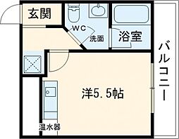 LISソフィア大東 ワンルームの間取図画像