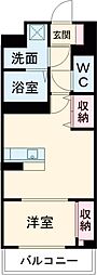S-FORT宇都宮南大通り 1LDKの間取図画像