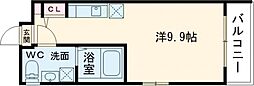 マーヴェリック堺東 ワンルームの間取図画像