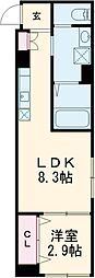 アイ・ウィステリア塩竈 1LDKの間取図画像