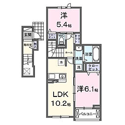 グランメゾン 2LDKの間取図画像