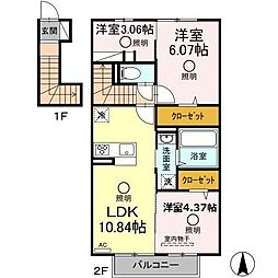 コンフォルタ・ウルゲ 3LDKの間取図画像