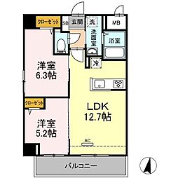 間取図画像 2LDK