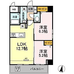 間取図画像 2LDK