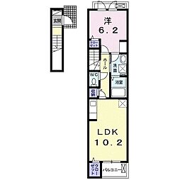 セレッソ東光台 1LDKの間取図画像