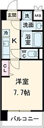LIVIAZKOBECREST 1Kの間取図画像
