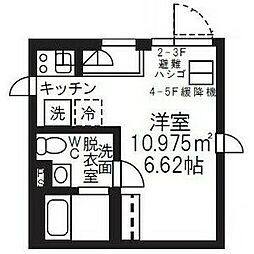 クラス木場公園 ワンルームの間取図画像