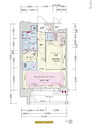 プレサンス丸の内レジデンス 1LDKの間取図画像