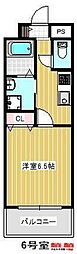 F.ステージ阿賀中央 1Kの間取図画像