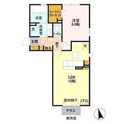 アルバ 1LDKの間取図画像