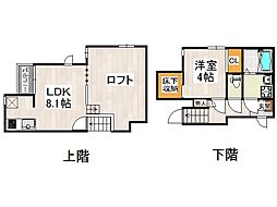 CB今羽カンシャル 1LDKの間取図画像