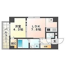 スペチアーレ大通 1LDKの間取図画像
