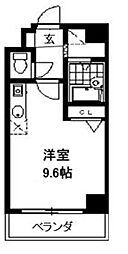 エース参番館 ワンルームの間取図画像