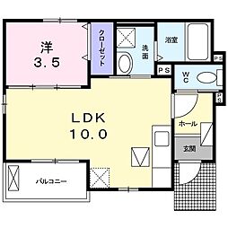 シャルムドシーレ 1LDKの間取図画像