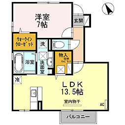 ハイツそれいゆ 1LDKの間取図画像