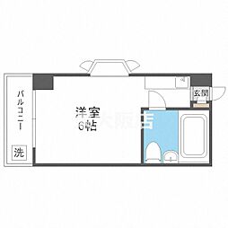 エムロード中川 ワンルームの間取図画像