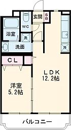 アンフィニN'S 1LDKの間取図画像