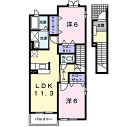 間取図画像 2LDK