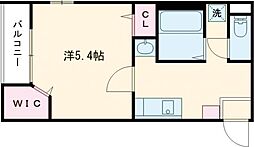 Ｓａｉｎｔ−Ｄｅｅｒｓ 4階1Kの間取り