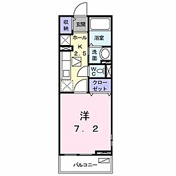 アーバンハウス 1Kの間取図画像