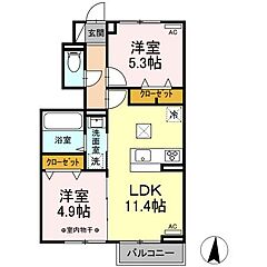 物件の間取り