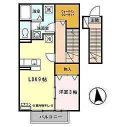 シャルマン・ハイム 1LDKの間取図画像