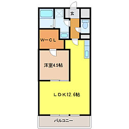 NATURAVITA 1LDKの間取図画像