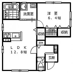 ルミエール 1LDKの間取図画像