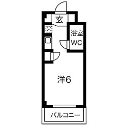 アーバンネストヨシダ 1Kの間取図画像