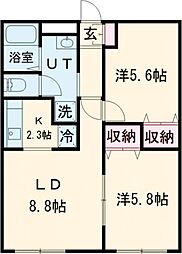ステアSH 2LDKの間取図画像