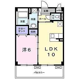 ビバグランデ 1LDKの間取図画像