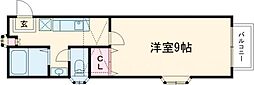 ロワール弐番館 1Kの間取図画像