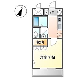アシューレ・H 1Kの間取図画像