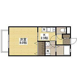 フィアヤーレスツァイテン1 1Kの間取図画像