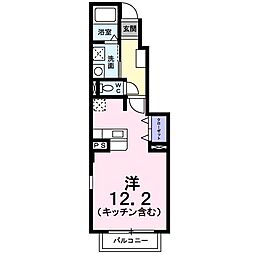 セフィオA ワンルームの間取図画像