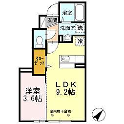 セジュールK5 1LDKの間取図画像