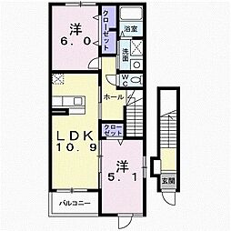 間取図画像 2LDK