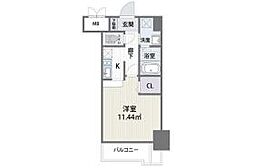 アルティザ博多駅南 1Kの間取図画像