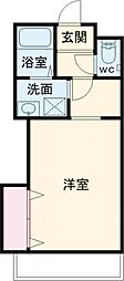 大塔スマイルビル ワンルームの間取図画像