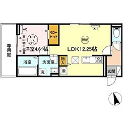 ファミールSHOW3 1LDKの間取図画像