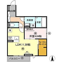 アン・シャトウ4 1LDKの間取図画像