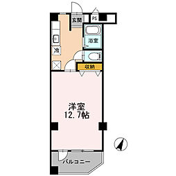 サザンコート 1Kの間取図画像