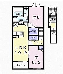 グラン ルミエ 2LDKの間取図画像
