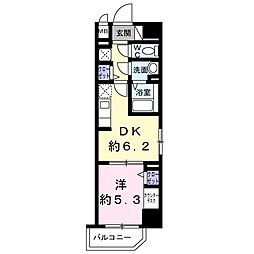 スアヴィス三ノ輪 1DKの間取図画像