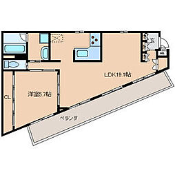 アウローラ2 1LDKの間取図画像