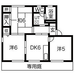 ポート未来C 3DKの間取図画像