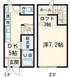 ジラソーレMB 1DKの間取図画像