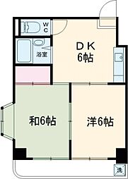 ウィンディ 2DKの間取図画像