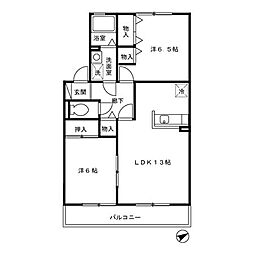 間取図画像 2LDK